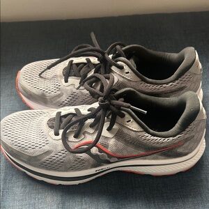 Saucony Men's Black and Gray Athletic Shoes
